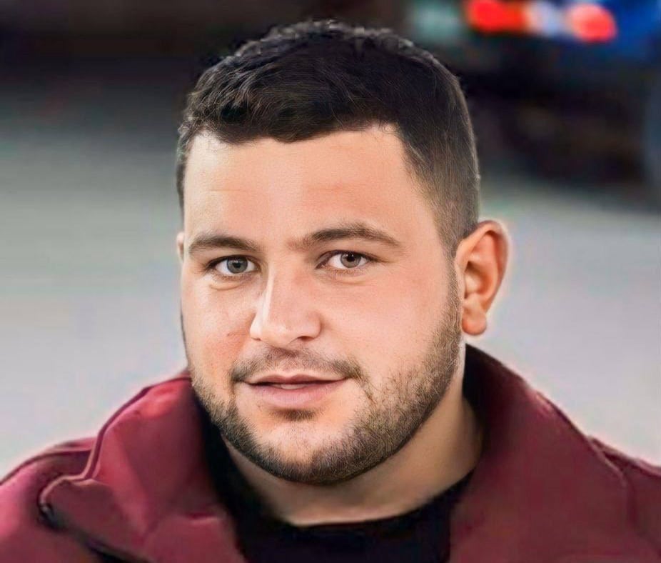 Photo: Headshot of 28-year-old Amir Mohammad Shenran, who was shot and killed by Israeli settlers. Settlers also shot at mourners before and after the funeral.