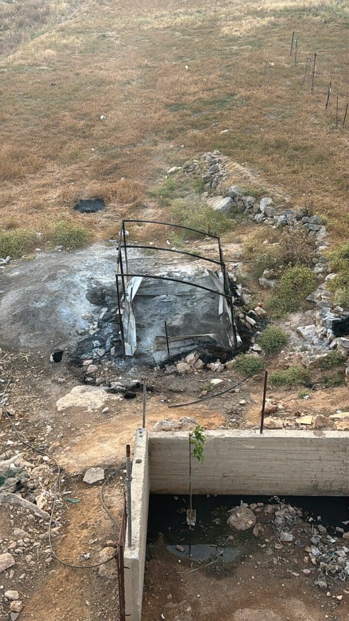 Israeli settlers set fire to a Palestinian home, hospitalizing a baby