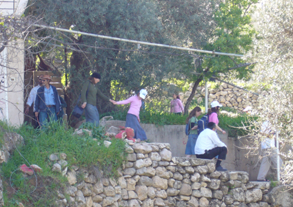 Settlers evacuate Palestinian property